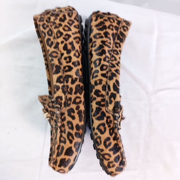 Vionic Honor Ashby Leopard Print Driving Flats Shoes size 7 - Picture 5 of 11